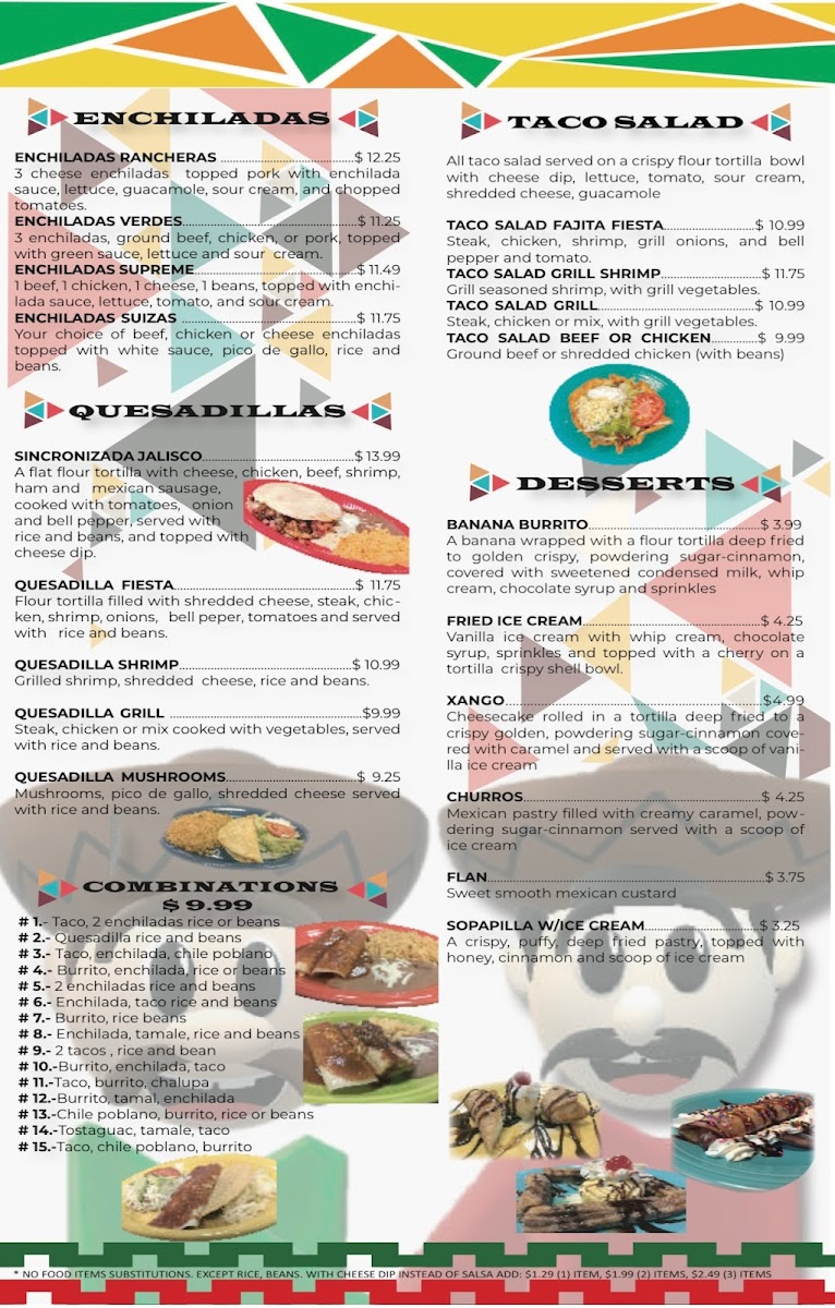 Menu - Los Amigos Mexican Grill #2 photo 3